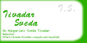 tivadar sveda business card